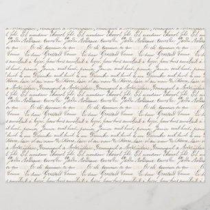Vintage French Bordeaux Jardin Handwritten Script