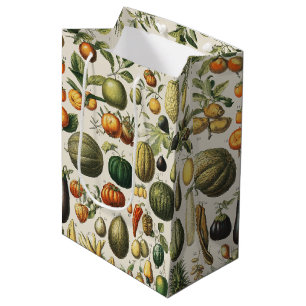 Vintage French Botanical Fruit Poster Art Medium Gift Bag