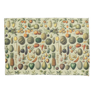 Vintage French Botanical Fruit Poster Art Pillowcase