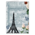 Vintage French Butterflies and Roses