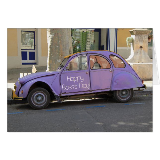 Vintage French car Boss's Day (Front Horizontal)