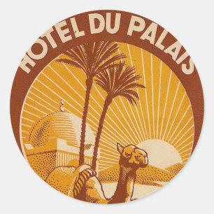 Vintage French Casablanca Luggage sticker