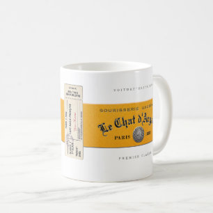 Vintage French Ceramic Mug – Le Chat d'Argent