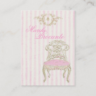 Vintage French Chair Antiques Business Card