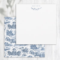 Vintage French Chariot of Dawn Toile de Jouy-Blue