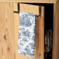 Vintage French Chariot of Dawn Toile de Jouy-Blue