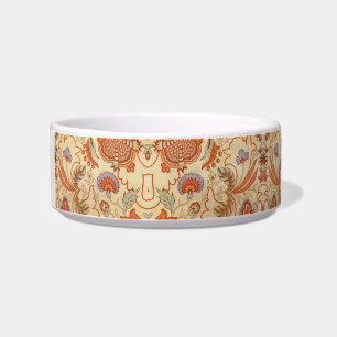 Vintage French Chintz Floral Antique Terracotta Bowl