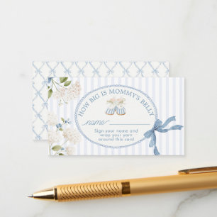 Vintage French Coquette How Big is her belly Enclosure Card