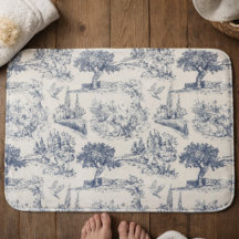  Vintage French Country "Blue Toile de Jouy "