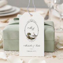Vintage French Country Monogram Wedding Gift