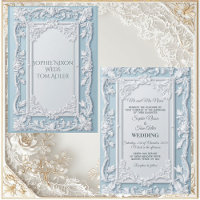 Vintage French Country Shabby Chic Blue Wedding