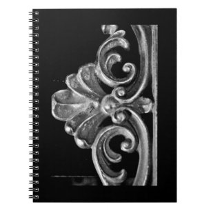 Vintage French Design Spiral Notebook