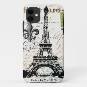 Vintage French Eiffel Tower iphone 5 case