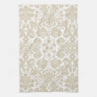 Vintage french floral art nouveau pattern tea towel