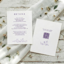 Vintage French Floral Lavender Wedding Details
