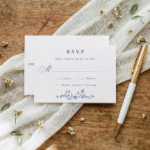 Vintage French Floral Navy Blue Victorian Wedding
