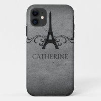 Vintage French Flourish BT iPhone 5 Case, Grey
