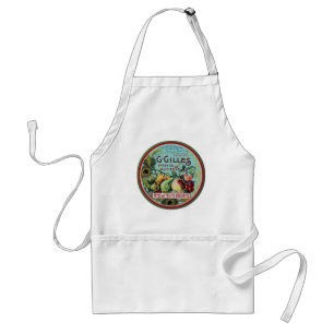 Vintage French Fruit Label Standard Apron