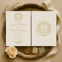 Vintage French Gold Chinoiserie Floral Wedding