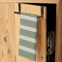 Vintage French Greenery Stripes- Neutral Farmhouse