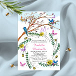 Vintage French Handdrawn Florals 80th Birthday Invitation<br><div class="desc">This French Spring watercolor handdrawn floral design comprised of vintage elements in a unique collage is perfect for celebrating her eightieth birthday. Simply personalise with your party details to create your custom party invitation. Please note grungy effects and missing imagery are intentional and are part of the design for effect....</div>
