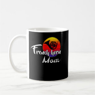 Vintage French Horn Mum Retro Sunset Funny Music G Coffee Mug