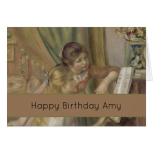 Vintage French Impressionist Piano Girls Art