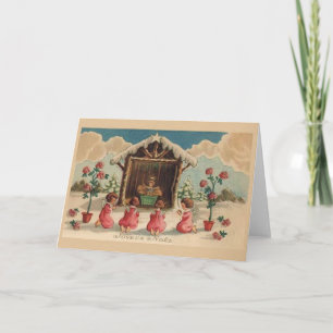 Vintage French Joyeux Noel Christmas Card