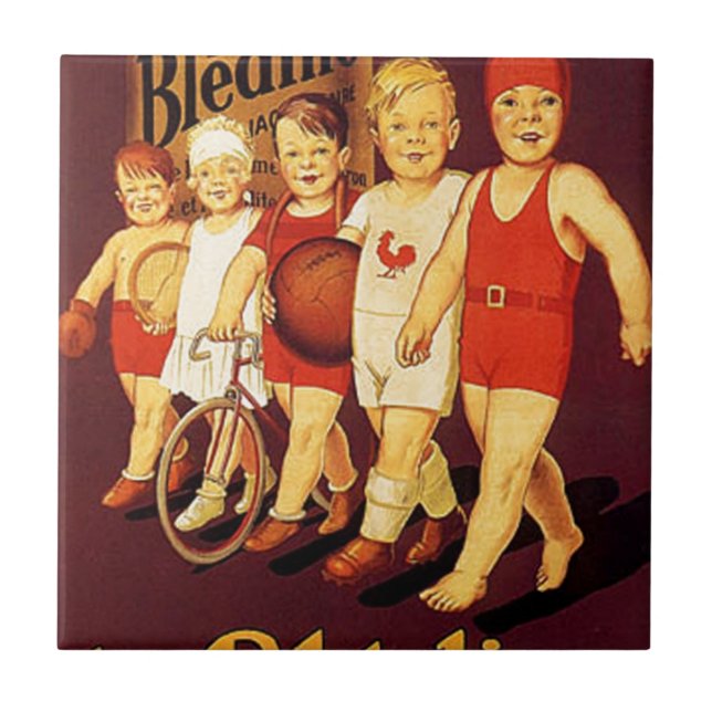 Vintage French, La bledine Tile (Front)