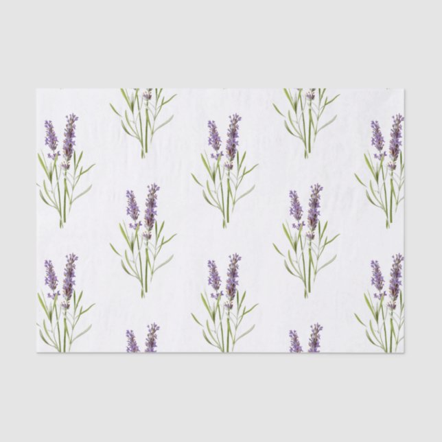 Vintage French Lavender Tissue Paper (Front)