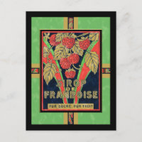 Vintage French Lemon Raspberry Syrup Labels
