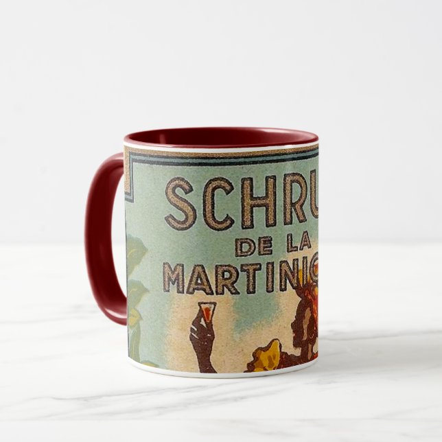 Vintage French Martinique Liquor coffee mug (Front Left)