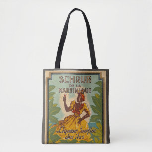 Vintage French Martinique Liquor tote bag