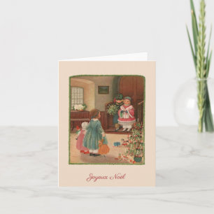 Vintage French Merry Christmas Card