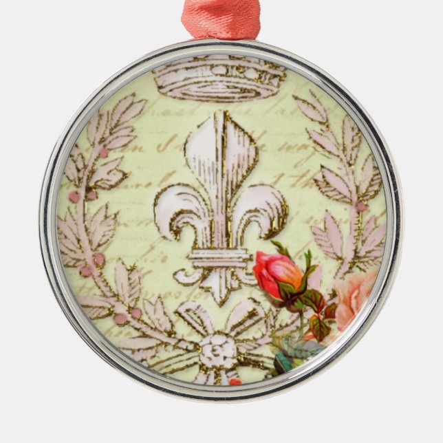 Vintage French Metal Tree Decoration (Front)