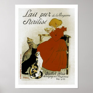 Vintage French Milk Ad Poster