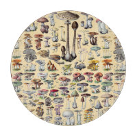 Vintage French Mushroom Cottagecore Botanical Art