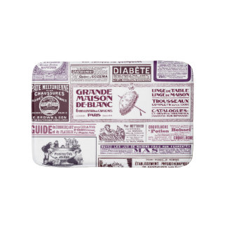 Vintage French Newspaper Ads 1910 Bath Mat
