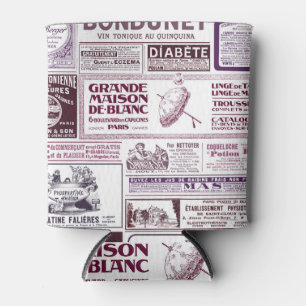 Vintage French Newspaper Ads 1910 Can Cooler