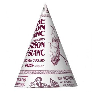 Vintage French Newspaper Ads 1910 Party Hat