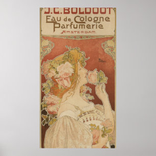 Vintage French Perfume Advertisement Poster
