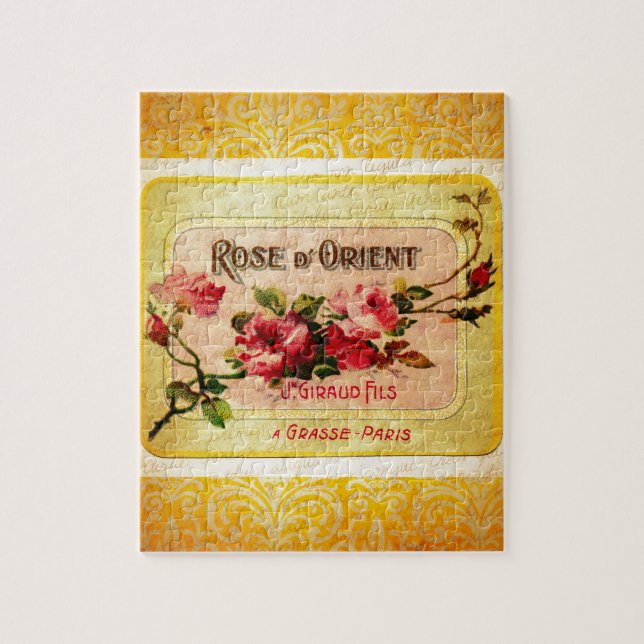 Vintage French Perfume Label Jigsaw Puzzle (Vertical)