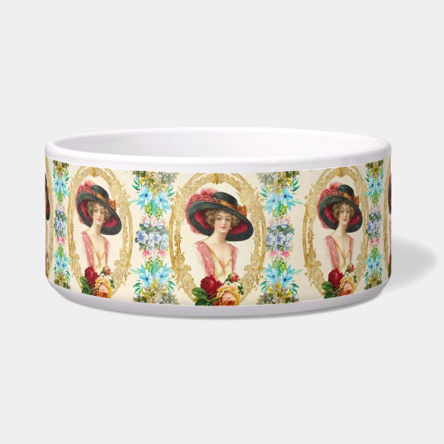 Vintage French Pet Bowl (Front)
