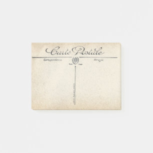 Vintage French Postcard Post-It Notes