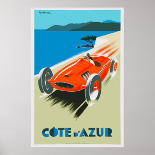 Vintage French Poster Cote d'Azur