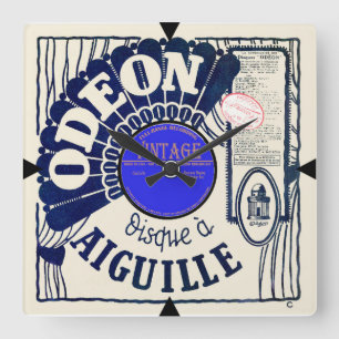 Vintage French Record Cover Wall Clock