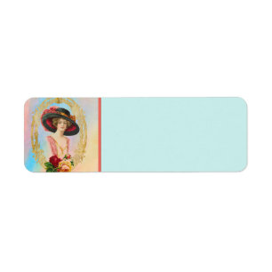 Vintage French Return Address Label