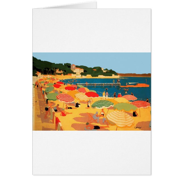 Vintage French Riviera Beach (Front)