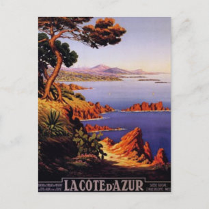 Vintage French Riviera, France - Postcard