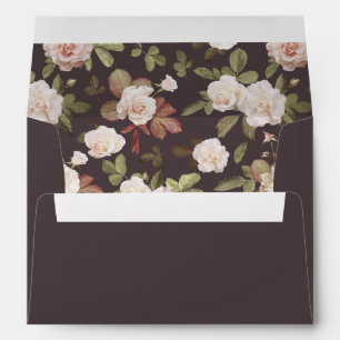 Vintage French Roses Return Address Envelope